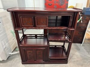 唐木 茶箪笥 飾り棚 茶棚 レトロ アンティーク 中古品販売