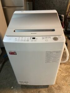 SHARP 洗濯機 2024年式 ES-GV8H 動作確認済み 中古品販売