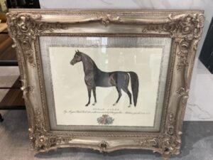 絵画 馬 額縁 インテリア ビンテージ 骨董品 中古品販売