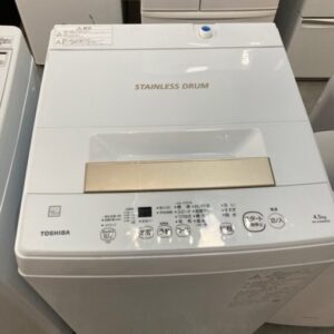 TOSHIBA 洗濯機 2021年製 AW-45ME8(KW) 中古品販売