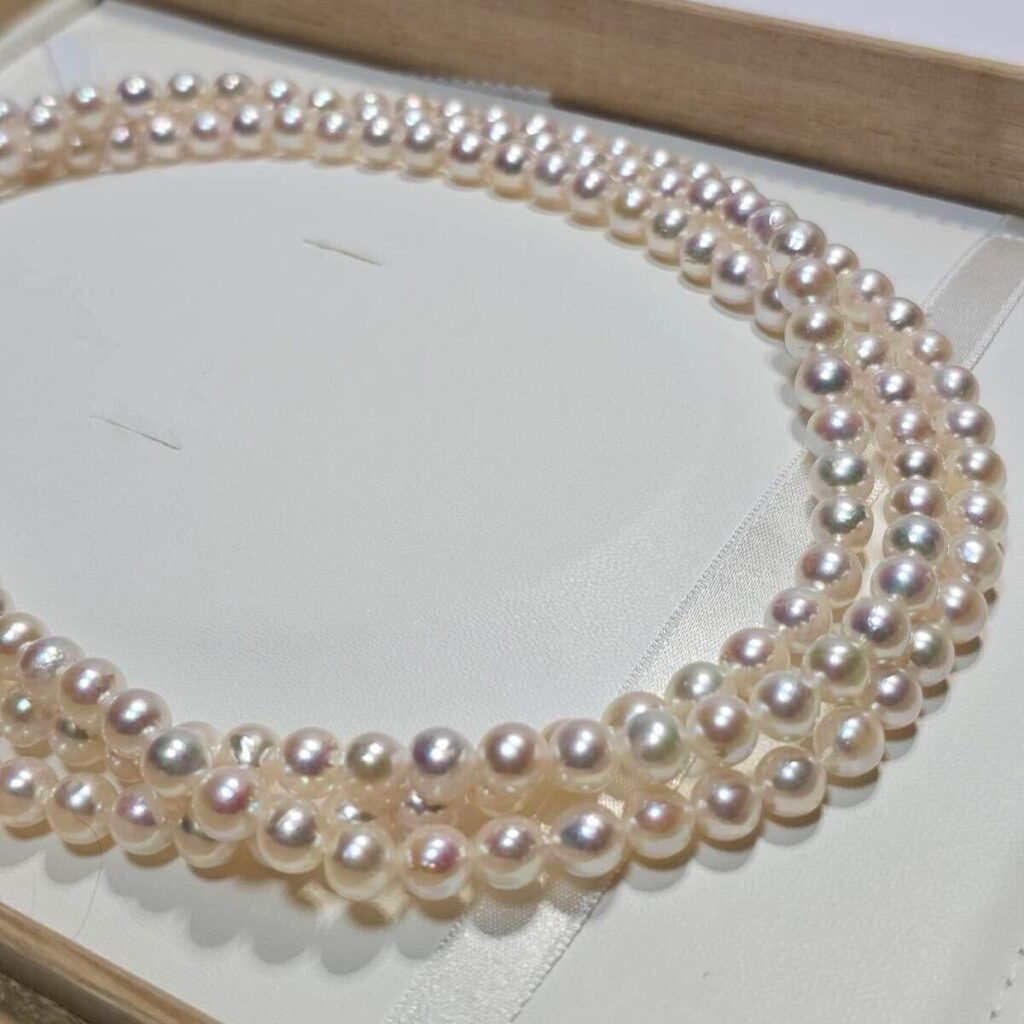 アコヤ真珠 ネックレスK14WG