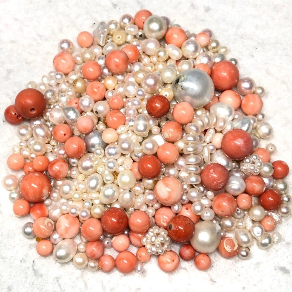 本真珠・天然本珊瑚 約200.1g 宝石