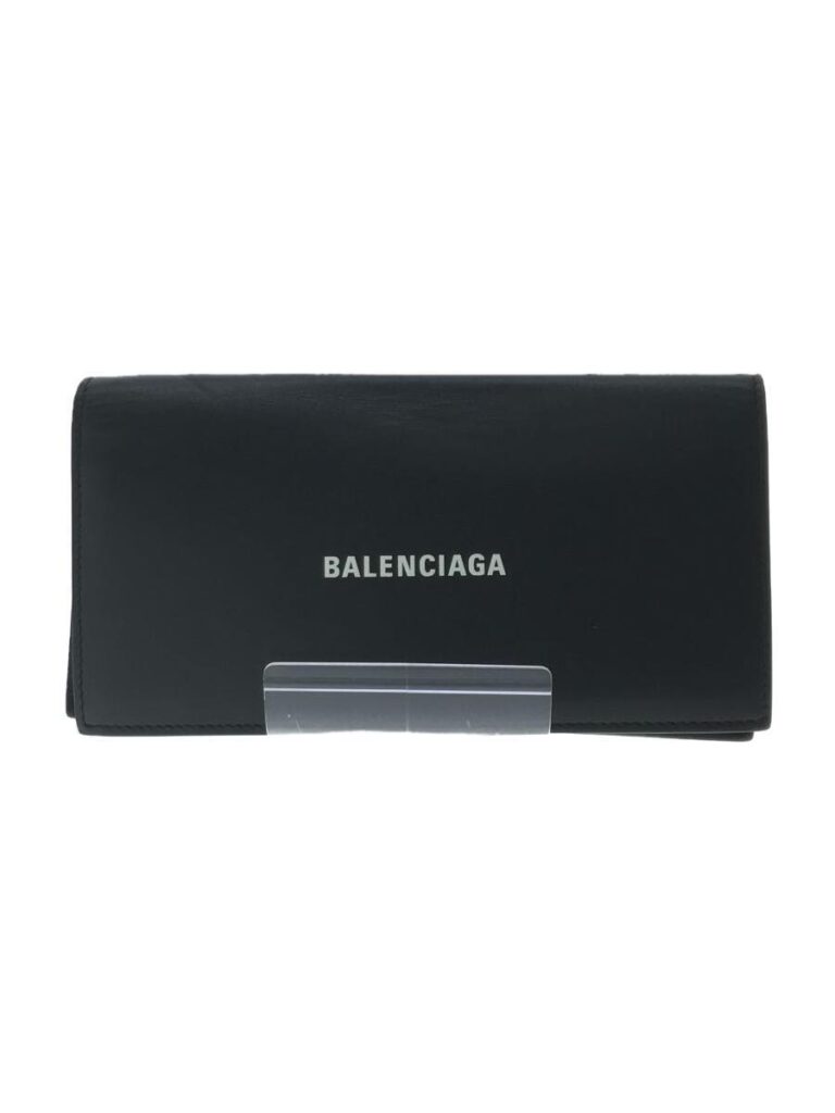 BALENCIAGA 長財布 レザー ブラック メンズ 594692