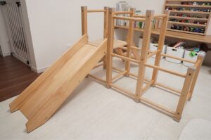 木製ジャングルジム 滑り台