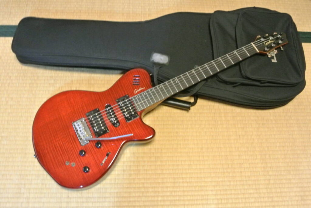 ゴダン xtSA Flame Lightburst エレキギター　ピエゾ