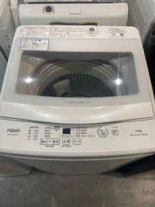 AQUA 2022年製 5.0kg 洗濯機 AQW-S5MBK 中古品販売