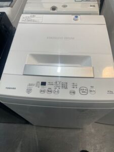 東芝 洗濯機 4.5kg 2021年製 AW-45M9(W) 中古品販売