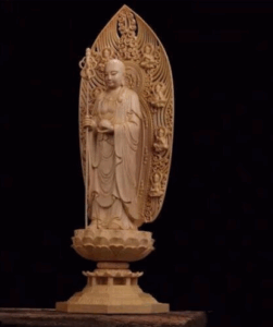 地蔵菩薩立像 木彫 桧材