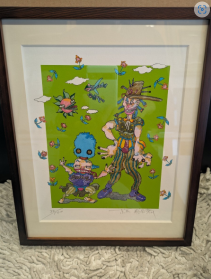 ジョジョの奇妙な冒険 複製原画 荒木飛呂彦 直筆サイン入り - 広島の