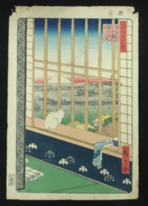 歌川広重 木版浮世絵 名所江戸百景「浅草田圃酉の町詣」