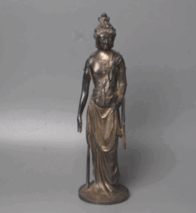 高村光雲 原型 銀製 聖観世音菩薩像