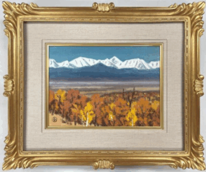 坂本直行 「初冬の日高」 油彩画