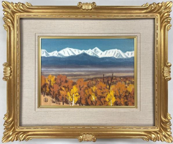 坂本直行 「初冬の日高」 油彩画