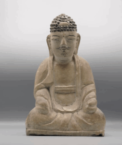 李朝時代 石彫阿弥陀如来像