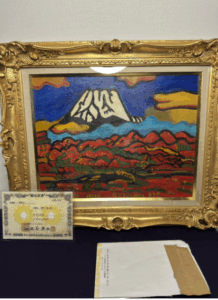 梅原龍三郎 模写 油彩画