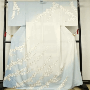 訪問着 総刺繍 胡蝶蘭文 正絹