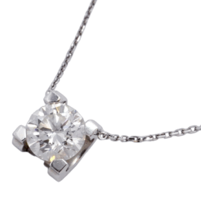 カルティエ Cドゥ ネックレス 1PD K18WG ダイヤモンド