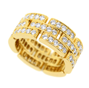 カルティエ マイヨンパンテール フルパヴェ ダイヤモンド リング K18YG