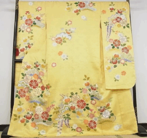 千總 振袖 駒刺繍 誰が袖好み 吉祥花文