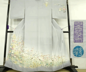 本加賀友禅 百貫華峰 訪問着 吉祥花鳥文