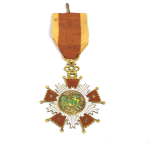 二等金色賑奨章 略綬付