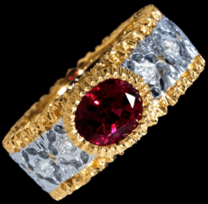 ルビー ダイヤモンド リング K18