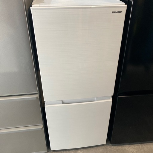 SHARP 2021年製 152L 冷蔵庫 SJ-D15G-W 中古品販売