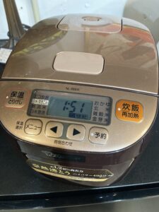 象印 2018年製 3合炊き 炊飯器 中古品販売