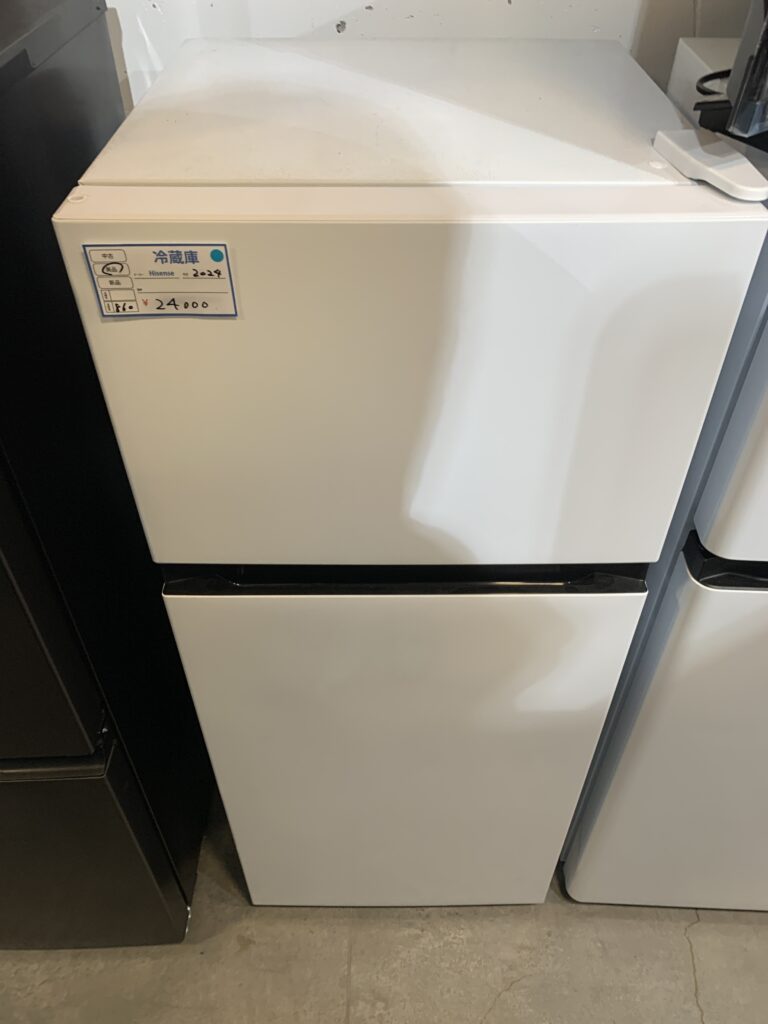 Hisense 2024年製　124L 冷蔵庫 中古品販売