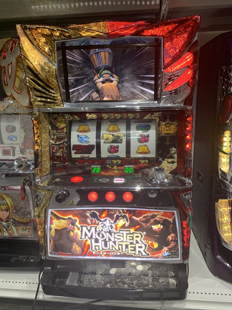 パチスロ　モンスターハンター　実機　メダル付き 中古品販売
