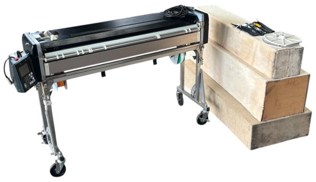 極東産機 自動壁紙糊付機 Prime-Revo NEWスリッターSC 動画有/収納箱付き