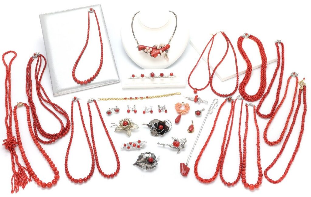 珊瑚,サンゴ,赤 アクセサリー SILVER K18