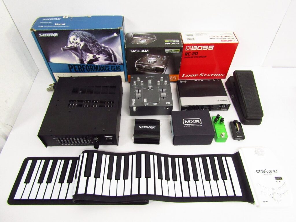 楽器機材 オーディオインターフェイス・エフェクター・マイク ジャンクセット