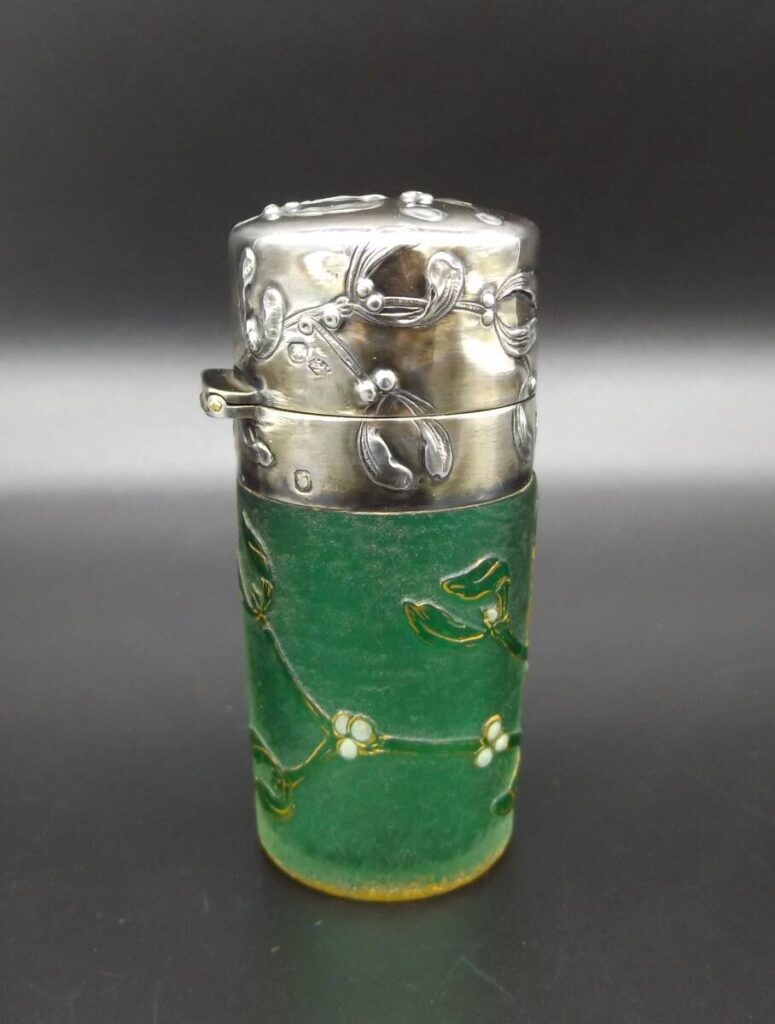 ドーム ナンシー 銀製 香水瓶 アンティーク