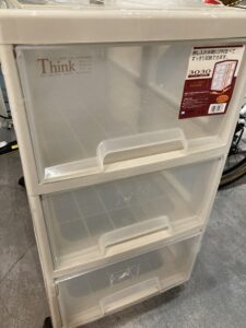 シンク 3030 3段衣装ケース 中古品販売