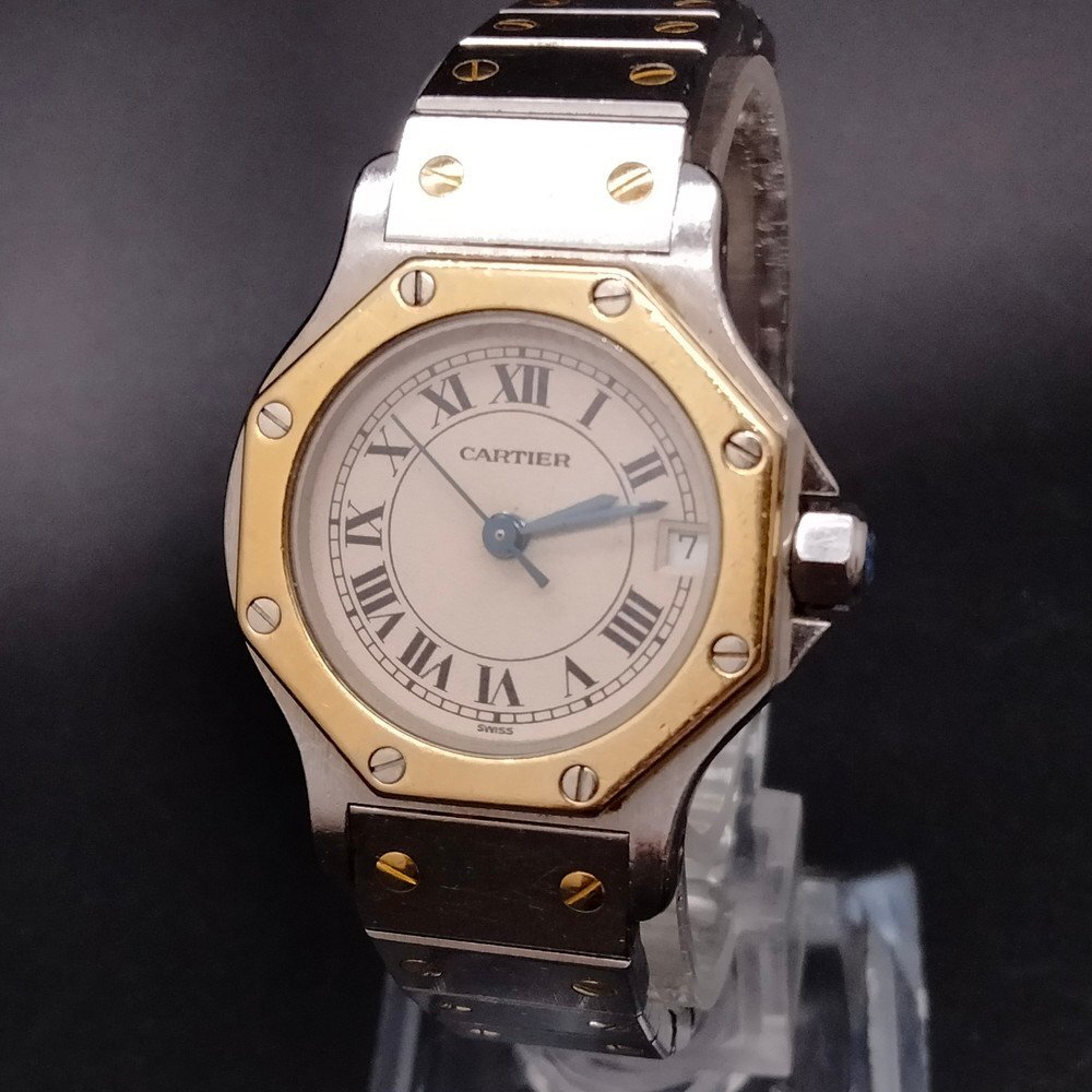 Cartier サントスオクタゴン レディース腕時計