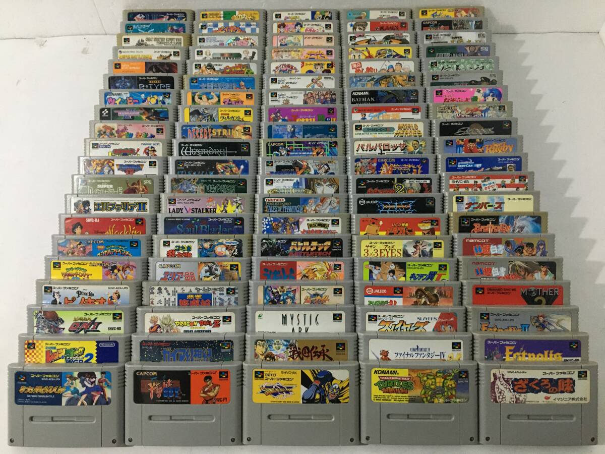 SFC スーパーファミコン ゲームソフト 100本セット