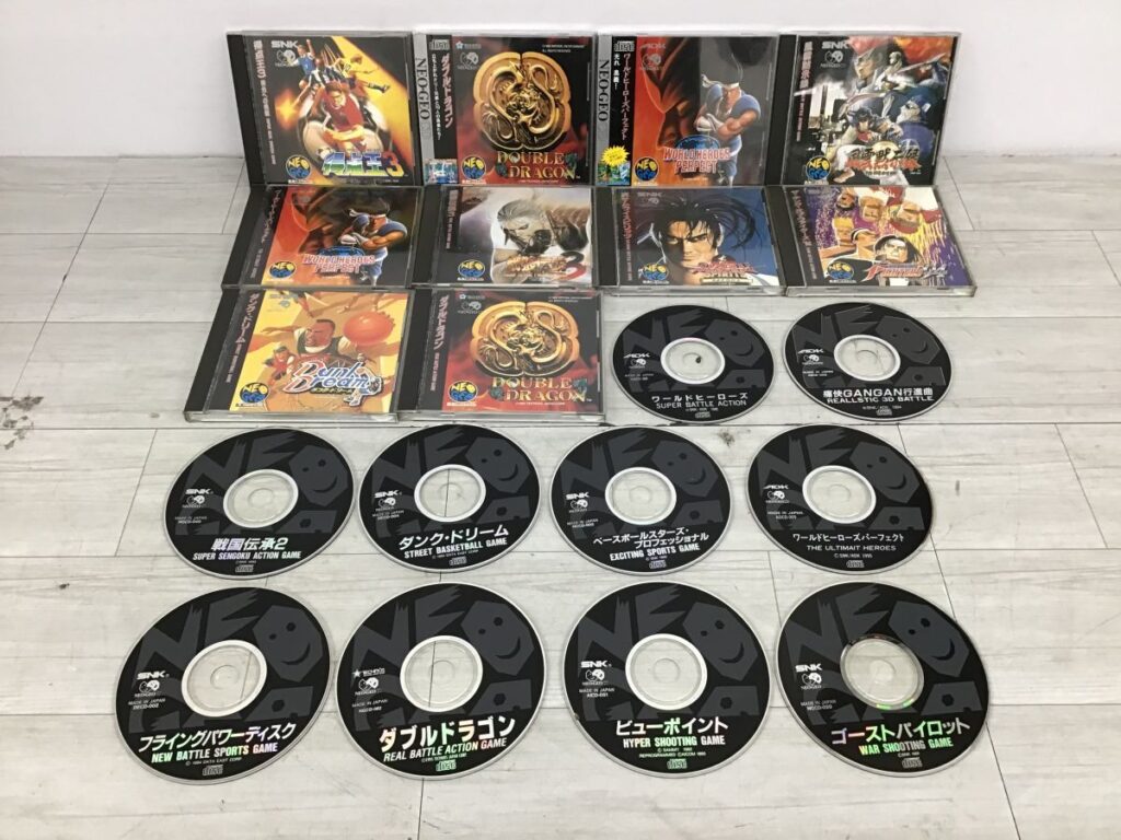 NEOGEO CD ソフト まとめ 戦国伝承2 / ダブルドラゴン / 真サムライスピリッツ / 餓狼伝説3
