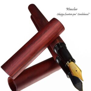 ■●限定生産品 洪明華監修 WANCHER 銘木コレクション 世界樹万年筆 サンダルウッド 白檀