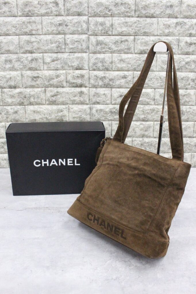 CHANEL シャネル スエード ショルダーバッグ トートバッグ