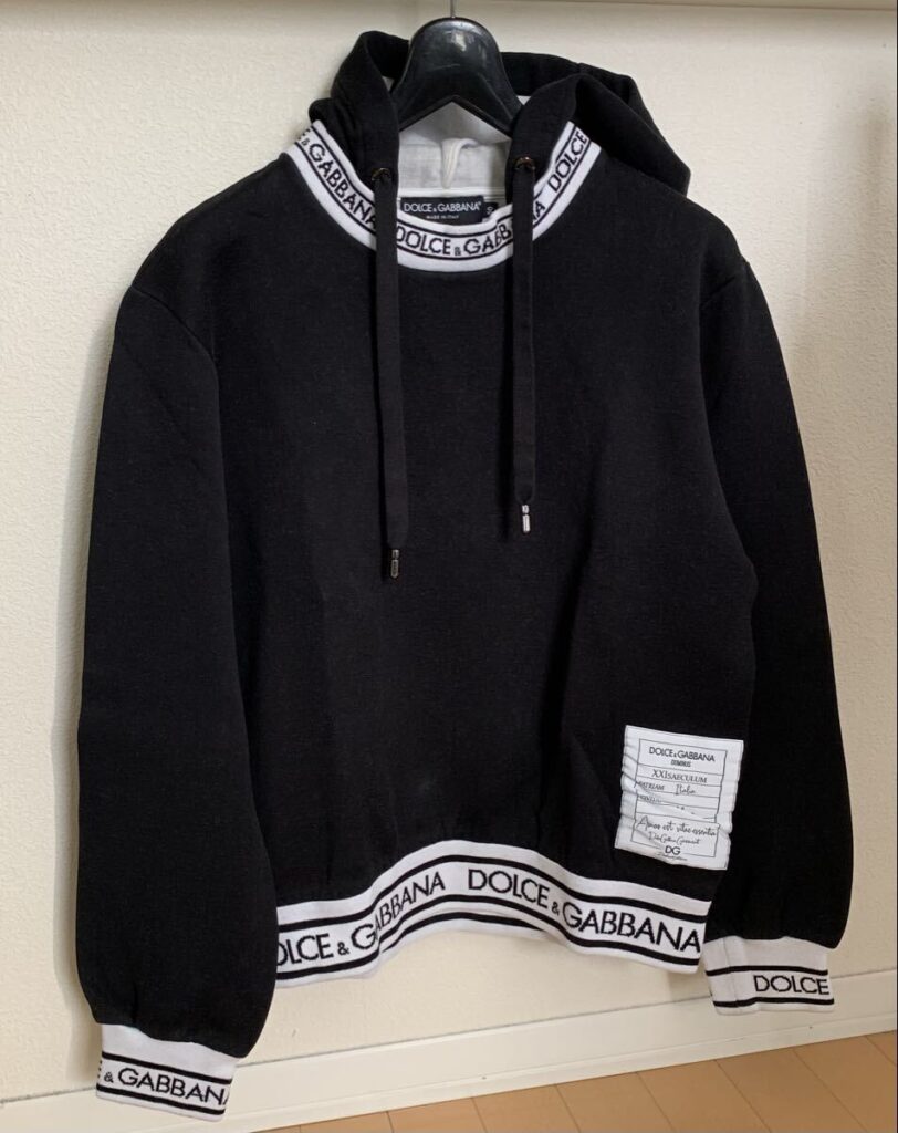 Dolce&Gabbana DG 黒 エンブロイダリー フーディー