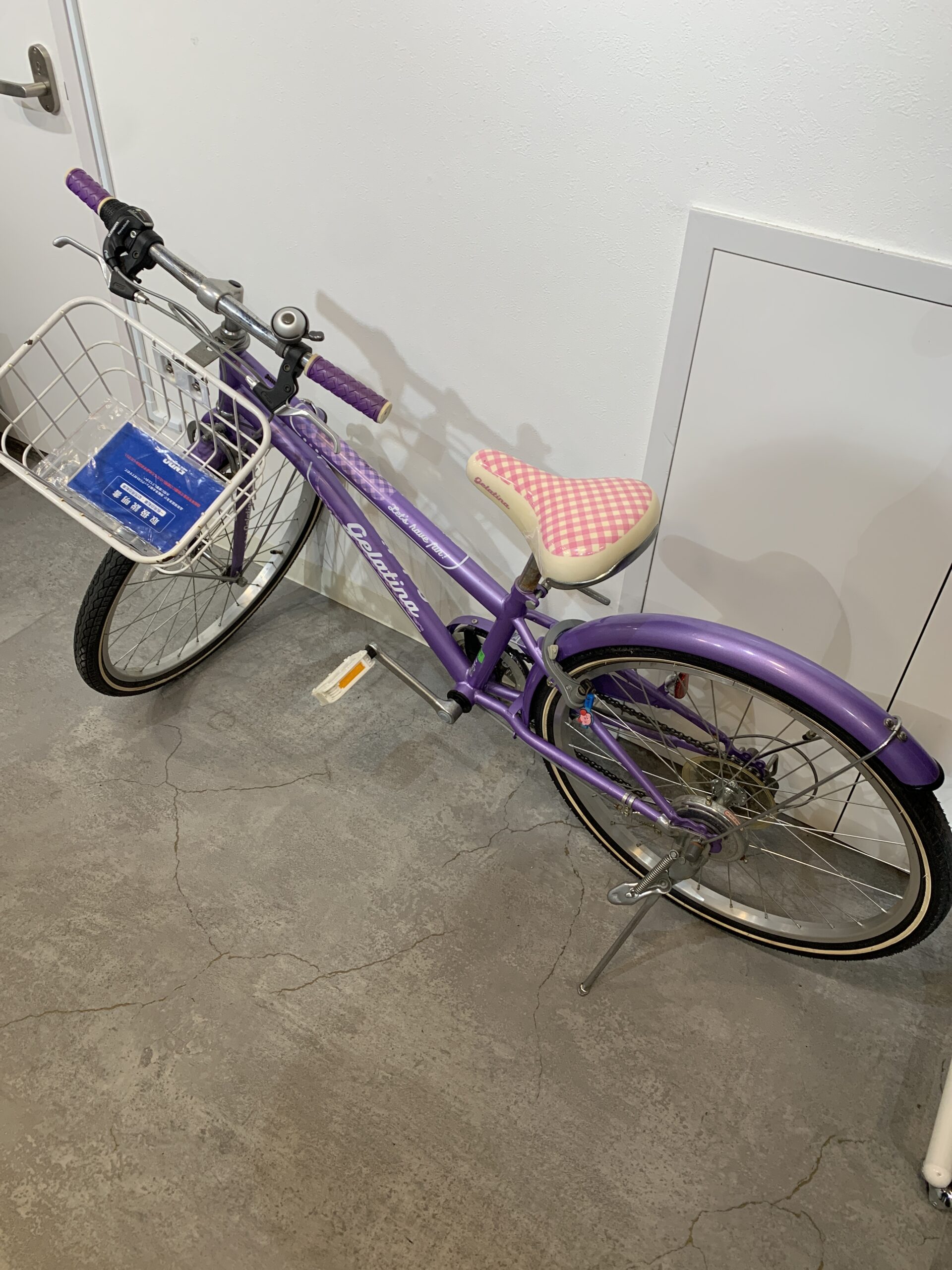 子供用自転車 24インチ パープル×ピンク 中古品販売