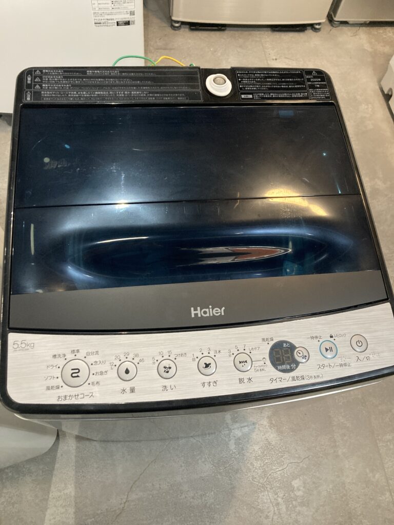 ハイアール 2025年製 5.5kg 洗濯機 中古品販売