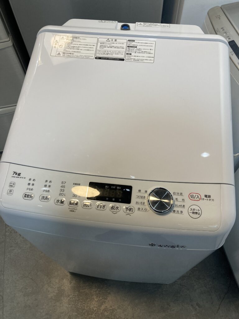 e-angle 2022年製 7.0kg 洗濯機 中古品販売