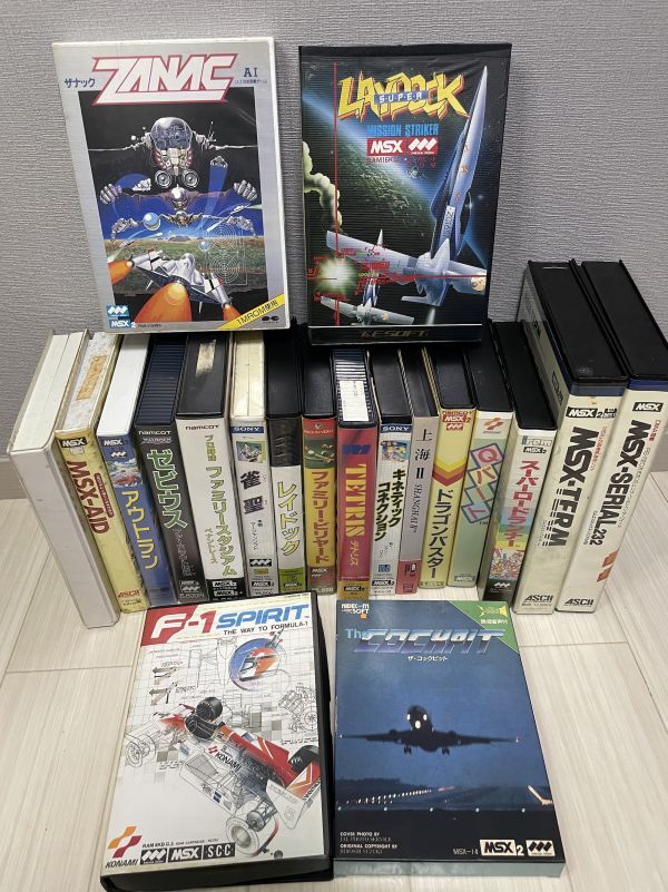 MSX ザナック ファミリースタジアム レトロゲームソフト