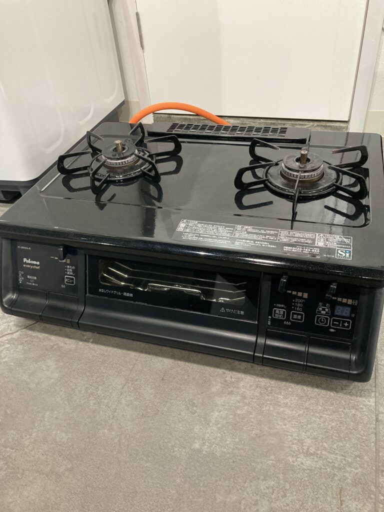 パロマ 2018年製 2口ガスコンロ LPガス 中古品販売