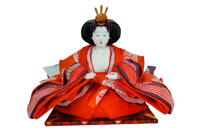 赤装束の雛人形 オリジナル状態を保つアンティーク人形の買取査定