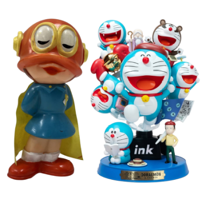 ドラえもんなどキャラクターフィギュアの買取イメージ