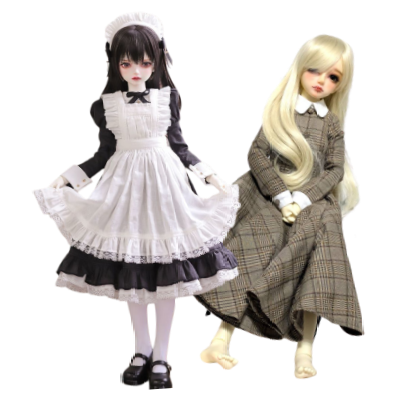 広島で人形・ドール買取ならトレジャーマーケット 査定無料の黒髪メイド服BJDドール