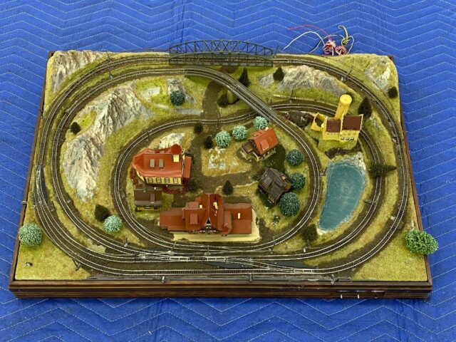 Zゲージ ジオラマ 橋 建物 鉄道模型セット